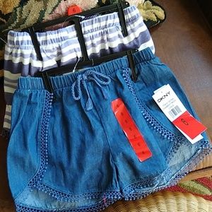 2Pac DKNY girls size 6 shorts